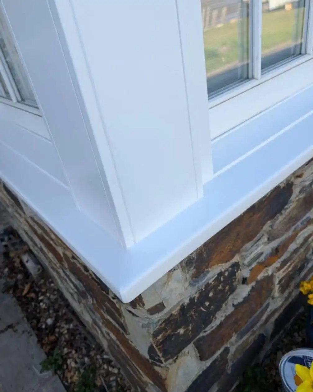 Exterior bay window painting and detailing in Plymouth by Fineline Decorators Plymouth
