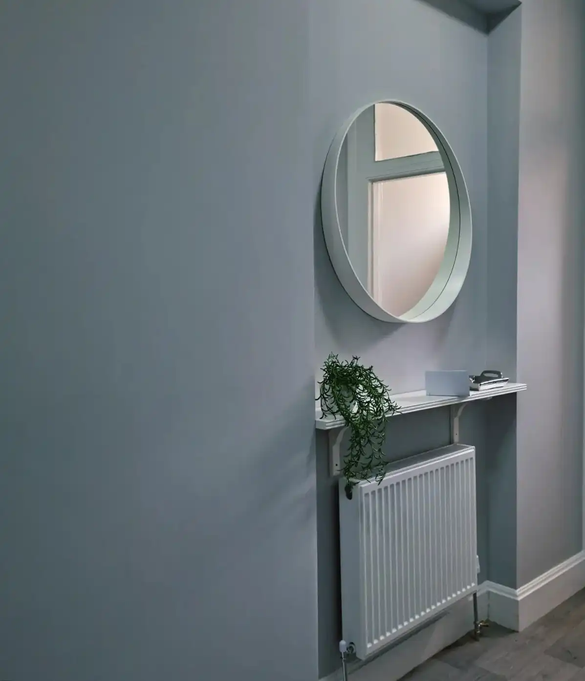 Hallway wall painting by Fineline Decorators in Plymouth and Devon