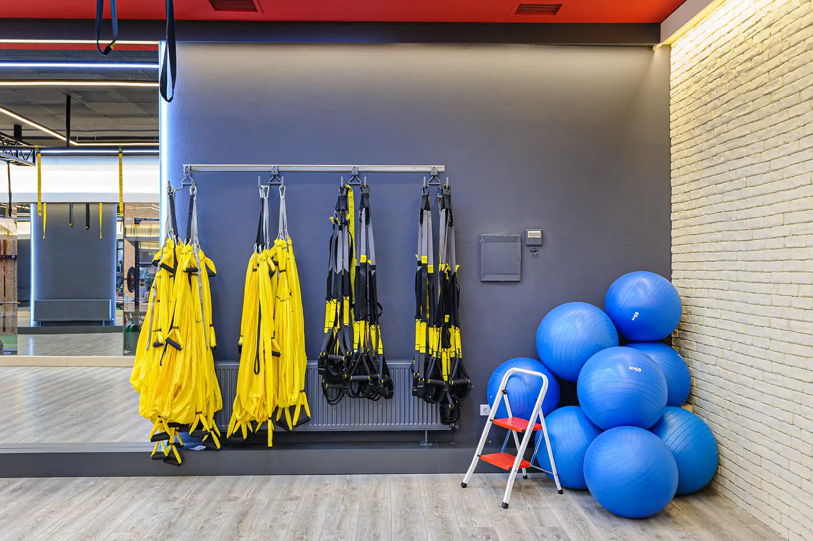 Fitness studio interior refurbishment by Fineline Decorators Plymouth, Devon & Cornwall